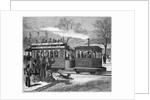 Illustration of a Steam Tramway in Paris in 1876 by Anonymous