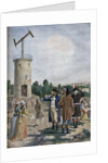 Illustration of the Experiment of the Telegraph of Cap in the Park of Saint-Fargeau in Menilmontant in July of 1763 by Anonymous