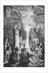 Illustration of Saint Jean de Brebeuf Speaking to Indian Council by Anonymous