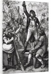 Man Assembling Crowd During French Revolution by Anonymous