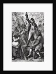 Man Assembling Crowd During French Revolution by Anonymous