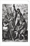Man Assembling Crowd During French Revolution by Anonymous