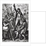 Man Assembling Crowd During French Revolution by Anonymous