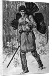 Thanksgiving Hunter With A Turkey by Anonymous