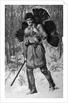 Thanksgiving Hunter With A Turkey by Anonymous