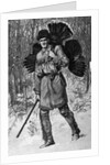 Thanksgiving Hunter With A Turkey by Anonymous