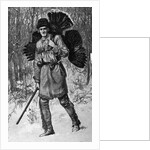 Thanksgiving Hunter With A Turkey by Anonymous