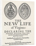 Portrait of The New Life of Virginia Document by Anonymous