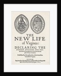 Portrait of The New Life of Virginia Document by Anonymous