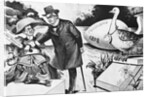 Cartoon of William McKinley Trying to Stop Yellow Journalism by Anonymous