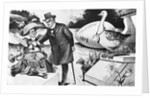 Cartoon of William McKinley Trying to Stop Yellow Journalism by Anonymous
