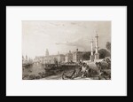 Dock Workers and Citizens Along the Port at Bordeaux by Anonymous