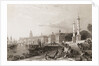 Dock Workers and Citizens Along the Port at Bordeaux by Anonymous