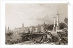 Dock Workers and Citizens Along the Port at Bordeaux by Anonymous