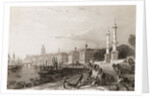 Dock Workers and Citizens Along the Port at Bordeaux by Anonymous