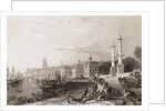 Dock Workers and Citizens Along the Port at Bordeaux by Anonymous