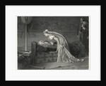 Cordelia Leans Over The Ailing Lear by Anonymous