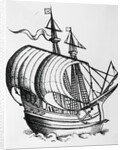 Fifteenth Century Caravel by Anonymous