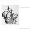 Fifteenth Century Caravel by Anonymous