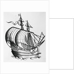 Fifteenth Century Caravel by Anonymous
