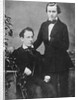 Johannes Brahms and Acquaintance Posing for Camera by Anonymous
