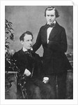 Johannes Brahms and Acquaintance Posing for Camera by Anonymous