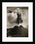 Airplane over Mount Vesuvius by Anonymous