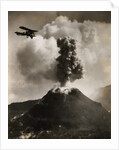 Airplane over Mount Vesuvius by Anonymous