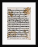 Sheet Music with Mozart's Signature by Anonymous
