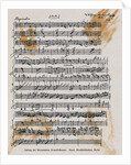 Sheet Music with Mozart's Signature by Anonymous