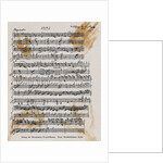 Sheet Music with Mozart's Signature by Anonymous