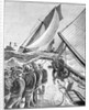 Illusrtration Of Yachting Race 1885 by Anonymous