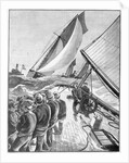 Illusrtration Of Yachting Race 1885 by Anonymous