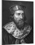 Engraving of Alfredus Magnus, King of Wessex by Caronni Longhi