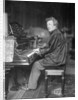 Pianist Ferrucio Busoni Posing at Piano by Anonymous