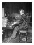 Pianist Ferrucio Busoni Posing at Piano by Anonymous