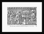Teacher Instructing Students in Medieval Classrom by Anonymous