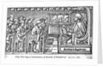 Teacher Instructing Students in Medieval Classrom by Anonymous