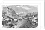 Main Street with Horse and Carriages by Anonymous