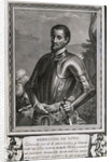 Illustrated Portrait of Spanish Explorer Hernando De Soto by Anonymous