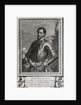 Illustrated Portrait of Spanish Explorer Hernando De Soto by Anonymous