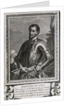 Illustrated Portrait of Spanish Explorer Hernando De Soto by Anonymous