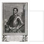 Illustrated Portrait of Spanish Explorer Hernando De Soto by Anonymous