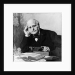 Painting of Scientist Sir Francis Galton at Work by Anonymous
