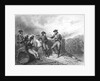 Napoleon and His Party Resting at Encampment by Anonymous