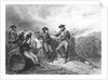 Napoleon and His Party Resting at Encampment by Anonymous