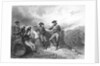 Napoleon and His Party Resting at Encampment by Anonymous