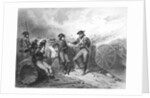 Napoleon and His Party Resting at Encampment by Anonymous