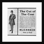 Ad For Blenheim Overcoats For Men/1905 by Anonymous