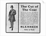 Ad For Blenheim Overcoats For Men/1905 by Anonymous